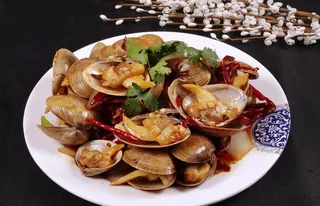 辣炒黄蚬子图片