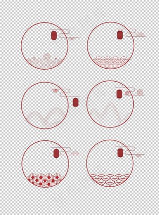 中国风祥云图案花纹底纹PNG图片