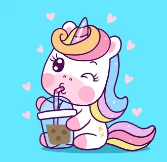 彩虹独角兽图片