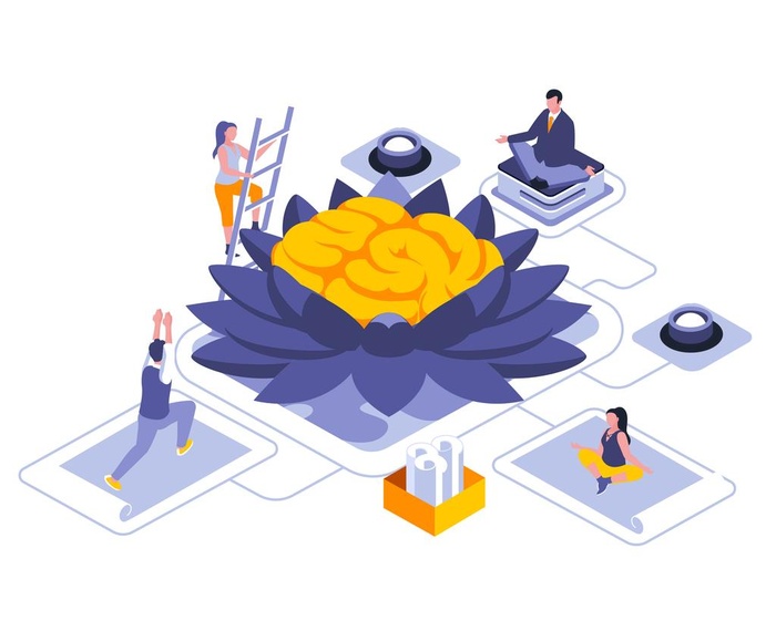 社交插画图片ai矢量模版下载