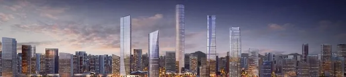 山东济南CBD五大效果图高清版图片