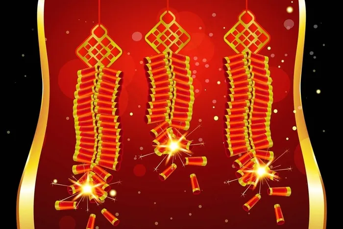 春节鞭炮设计图图片ai矢量模版下载