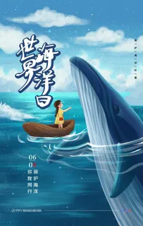 世界海洋日图片
