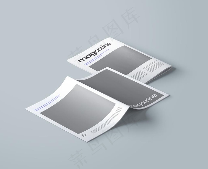 画册封面封底样机图片