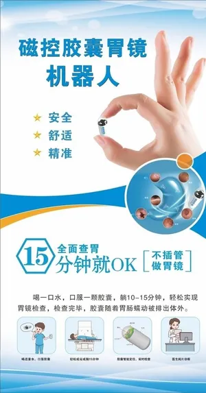 磁控胶囊胃镜海报图片