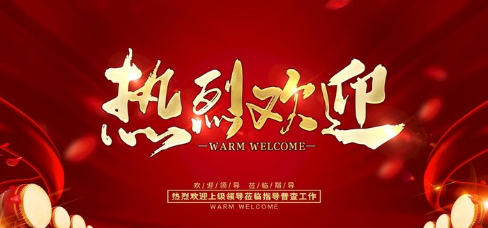 热烈欢迎领导光临指导图片