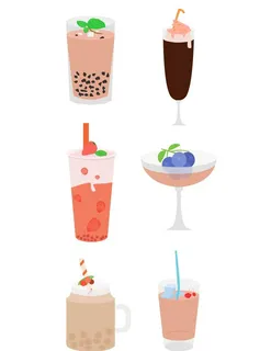 矢量奶茶图片