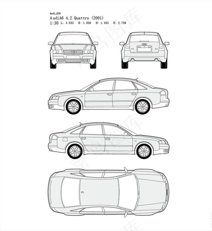 车身结构线路图图片ai矢量模版下载