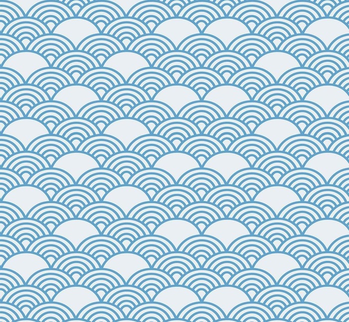 日式海浪背景图片
