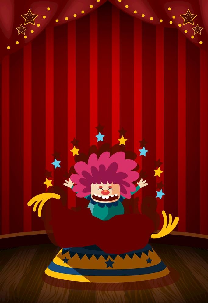 舞台小丑图片