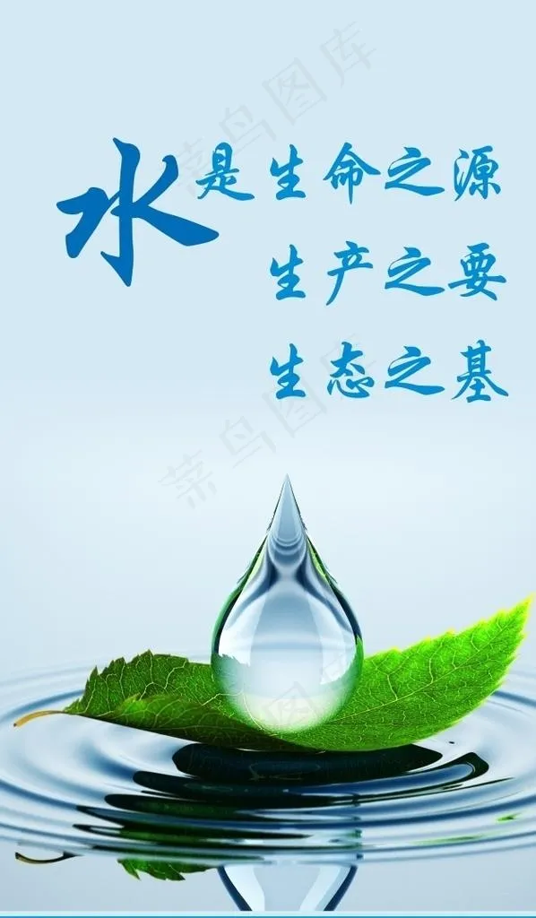 水是生命之源 生产之要图片(210X297)cdr矢量模版下载