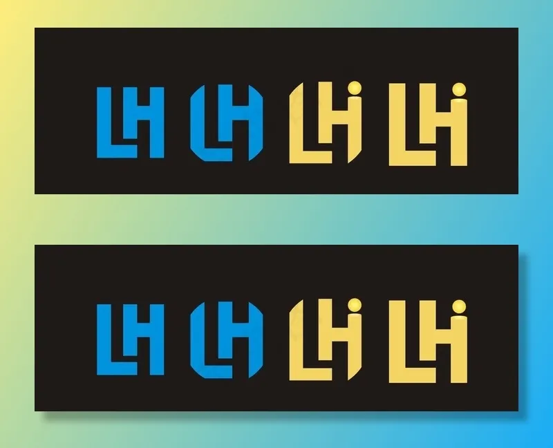 LH公司logo图片cdr矢量模版下载