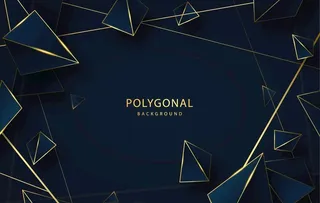 黑金几何主视觉背景    图片