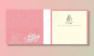 贺卡 卡片 生日快乐图片