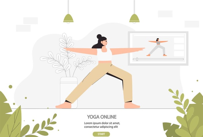 扁平风抽象人物插画图片