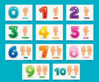 彩色卡通数字图片