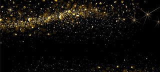 黑底碎金星光背景图片
