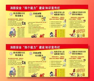 消防安全 四个能力建设知识 格图片