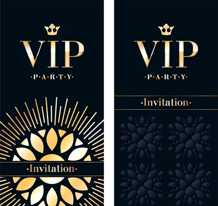 黑色VIP卡图片ai矢量模版下载