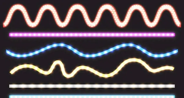 带有霓虹灯效果的 LED 灯条图片 带有霓虹灯效果的 LED 灯条图片