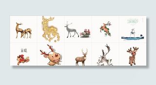圣诞文件小鹿图片