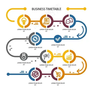 商务时间轴图片