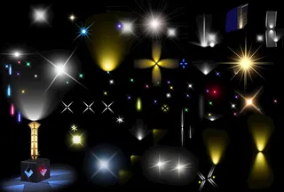 灯光光癍分层素材图片