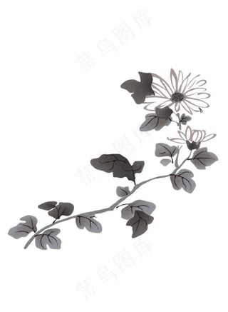 水墨花图片