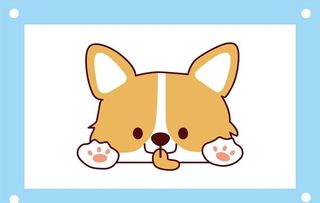 卡通柯基 卡通图片素材