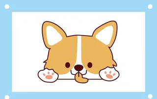 卡通柯基 卡通图片素材