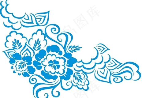 玄关花矢量图片