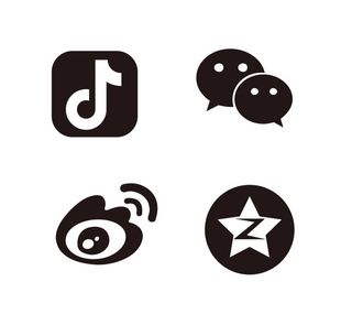 微信微博抖音图标图片
