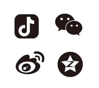 微信微博抖音图标图片
