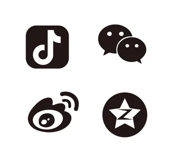 微信微博抖音图标图片 微信微博抖音图标图片