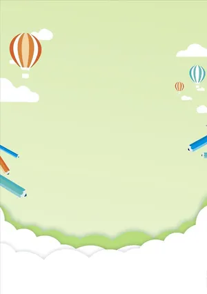 卡通校园小清新背景图片