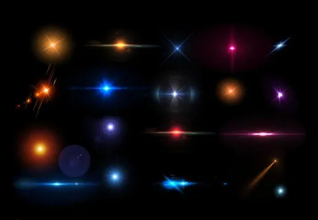 简约各种光效免抠元素图片