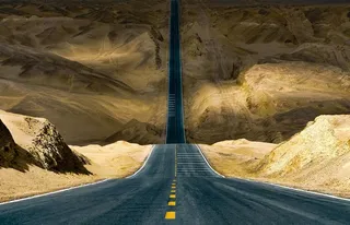 天路摄影图图片