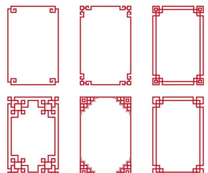 矢量花纹边框图片