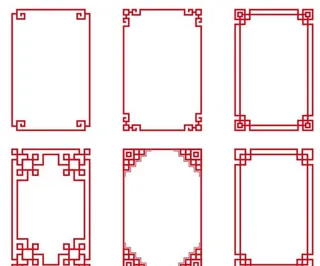 矢量花纹边框图片