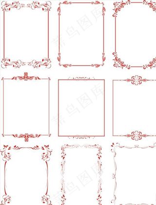矢量边框花边图片