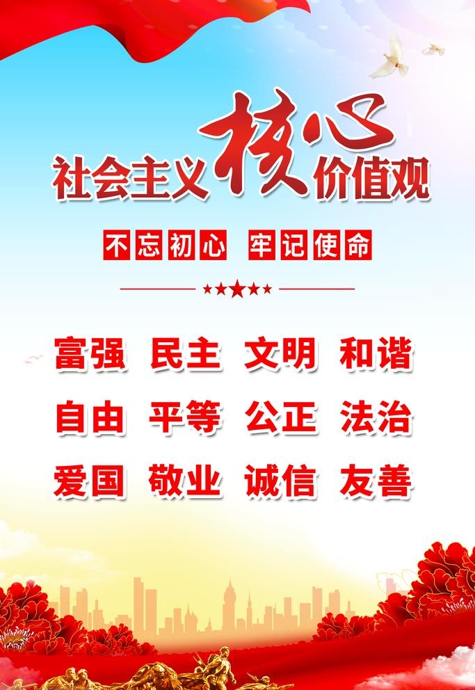 *价值观图片(3543x5315)psd模版下载