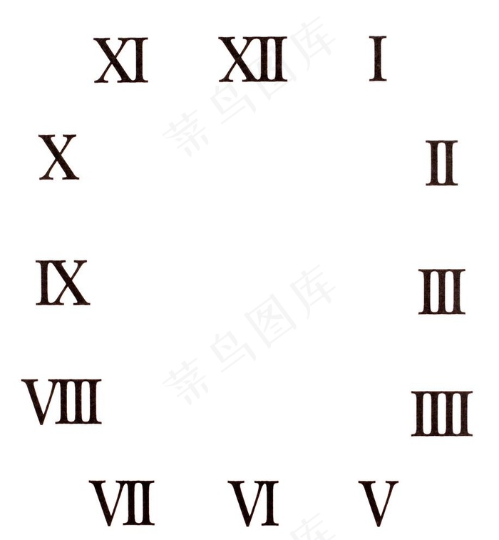 钟表数字图片
