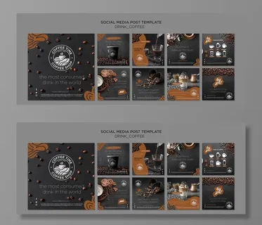 咖啡海报psd图片