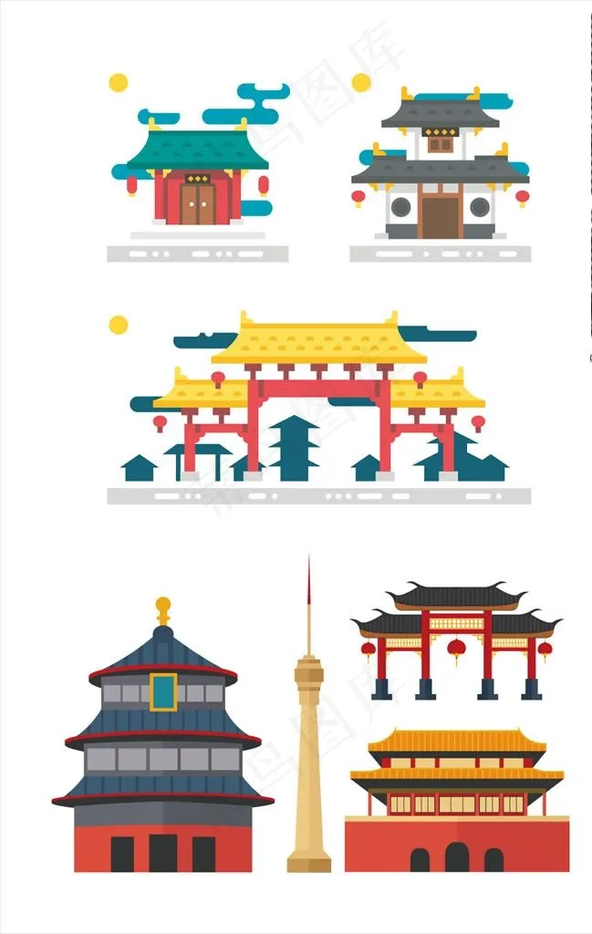 中式复古建筑图片