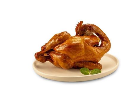 烧鸡特写摄影图片