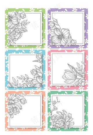 植物花纹边框图片