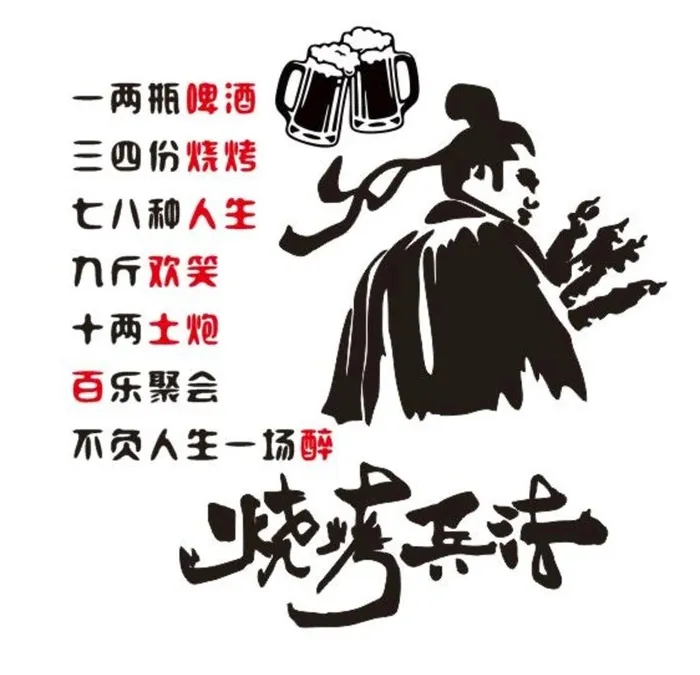 烧烤文化墙图片cdr矢量模版下载