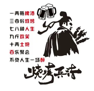 烧烤文化墙图片