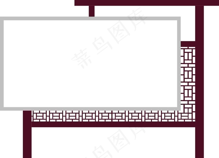 中式宣传栏图片cdr矢量模版下载