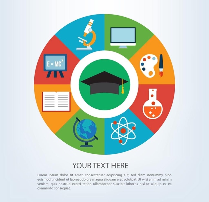 教育元素圆盘图片
